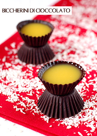Bicchierini di cioccolato