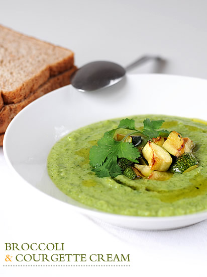Broccoli and courgette cream