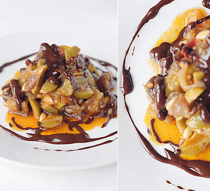 Caponata di melanzane al cioccolato