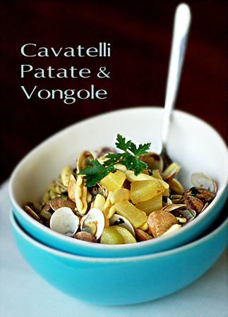 Cavatelli, patate e vongole
