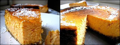 Cheesecake di patate dolci e cocco