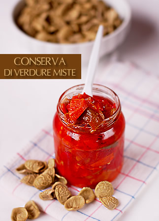 Conserva di verdure miste