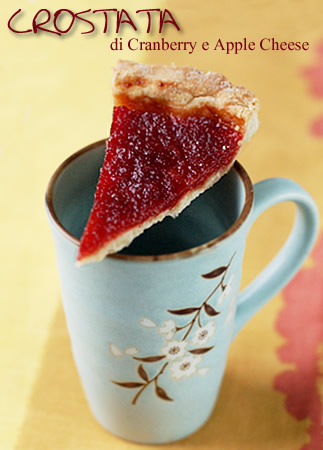 Crostata di cranberry e apple cheese