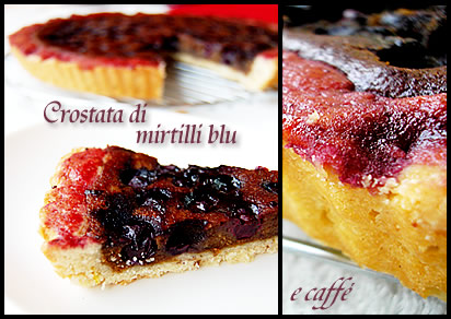 Crostata di mirtilli blu e caffé