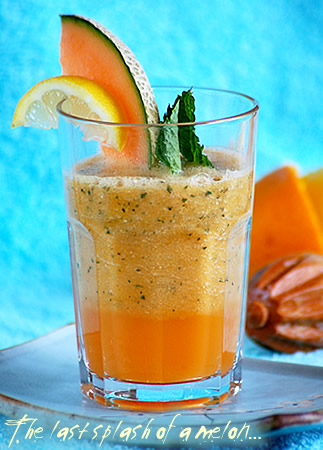 Succo di melone e menta