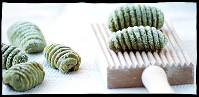 Gnocchi al té verde matcha