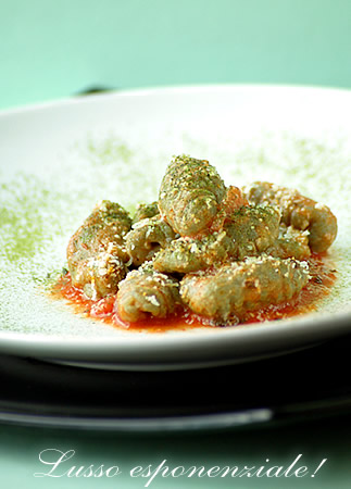 Gnocchi al té verde matcha