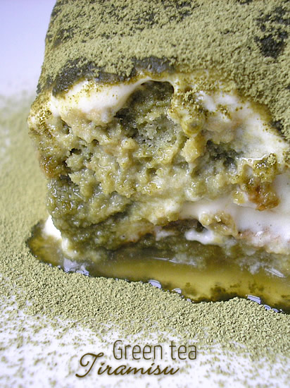 Green Tea Tiramisu (Tiramisu al té verde)