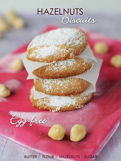Hazelnuts biscuits