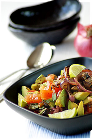 Insalata di avocado grigliato