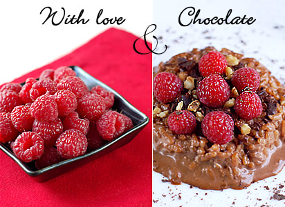 White love and chocolate