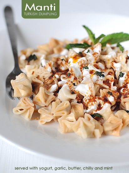 Manti, turkish dumpling