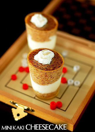 Mini kaki cheesecake