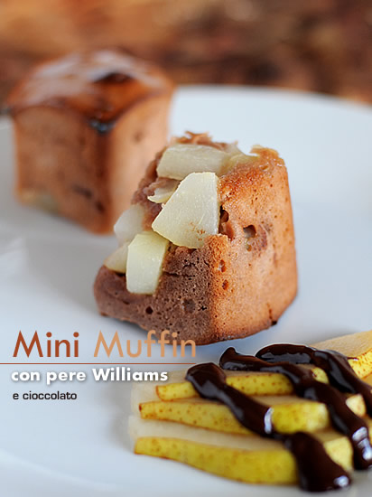 Mini muffin con le pere