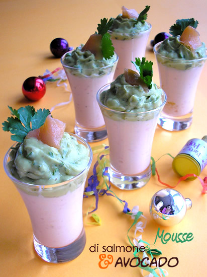 Mousse di salmone e avocado
