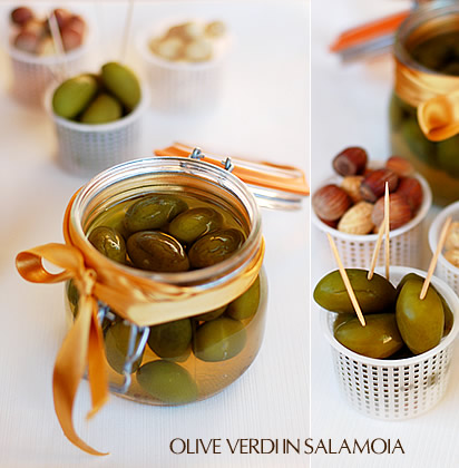 Olive verdi in salamoia