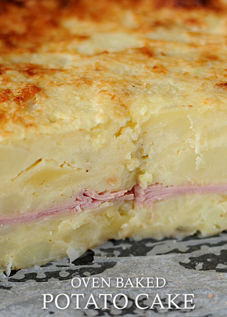 Oven baked potato cake