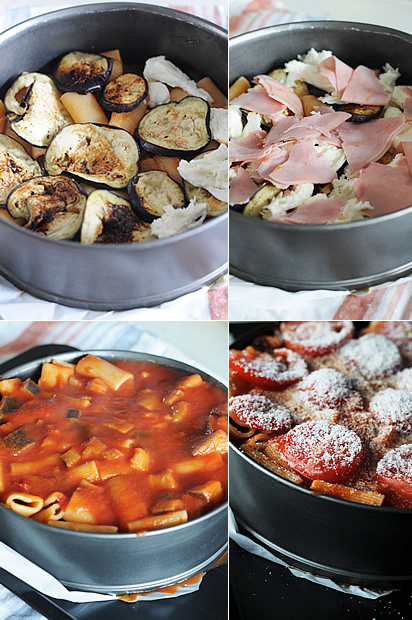 Pasta al forno con le melanzane