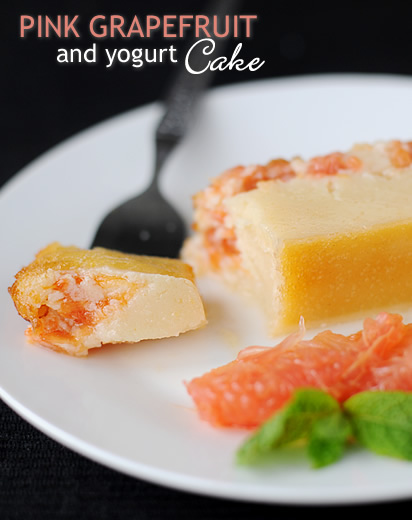 Pink Grapefruit and yogurt Cake
