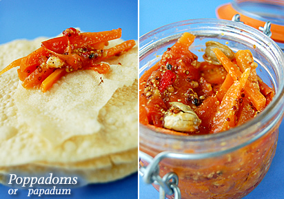 Poppadoms or papadum