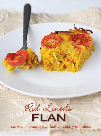 Red Lentils Flan