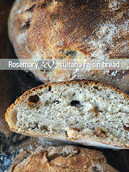Rosemary and Sultana raisin bread
