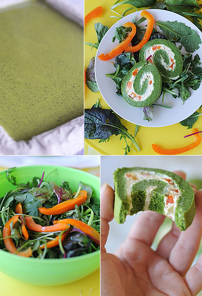 Rotolo di spinaci e formaggio