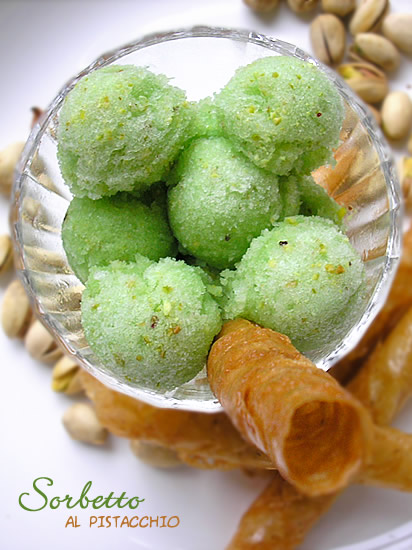 Sorbetto al pistacchio