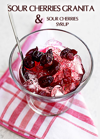 Sour Cherries granita