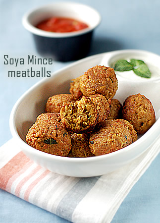 Soya Mince meatballs