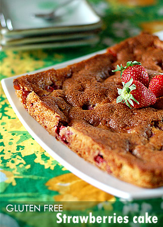 Gluten Free Strawberries Cake