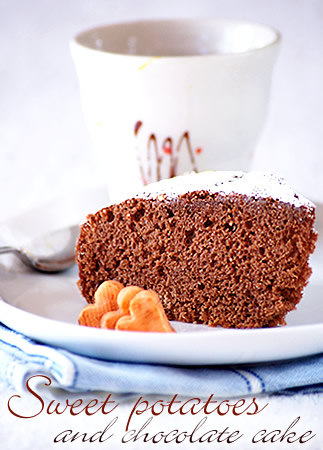 Torta di patate dolci e cioccolato