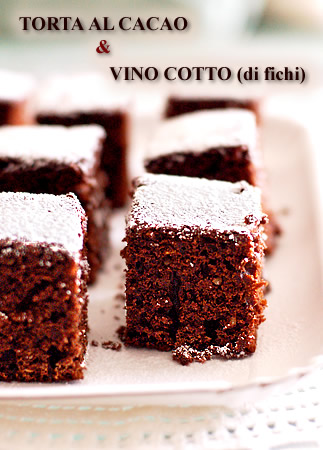 Torta al cacao e vino cotto