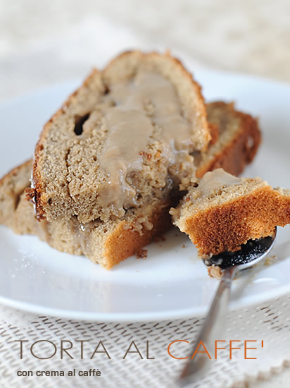 Torta al caffè con crema al caffè