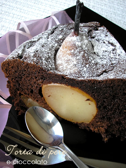 Torta di pere e cioccolato