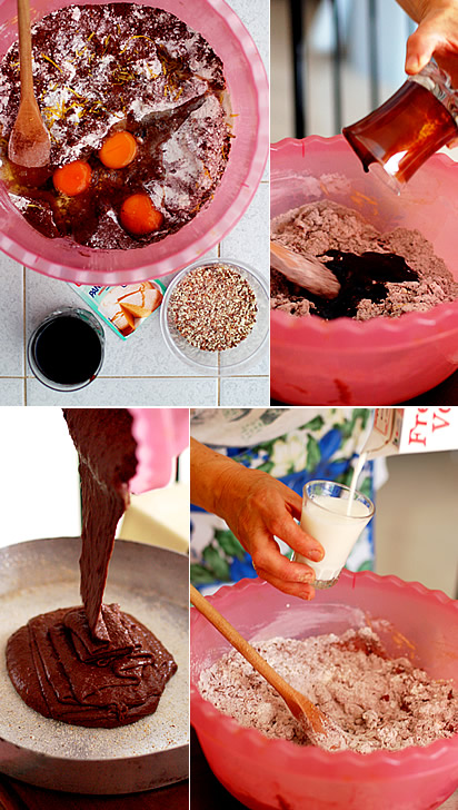 Torta al cacao e vino cotto