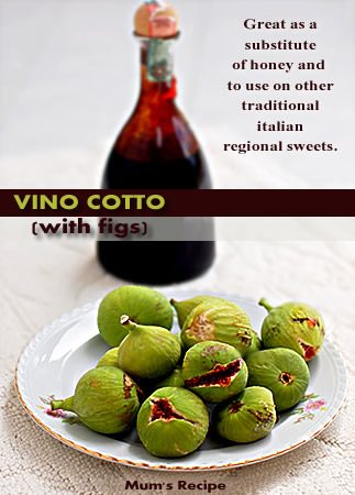 Vino cotto with figs